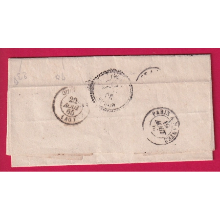 CAD TYPE 22 BEAUMONT LES AUTELS EURE ET LOIR BOITE RURALE D LUIGNY POUR FRETEVAL LETTRE COVER
