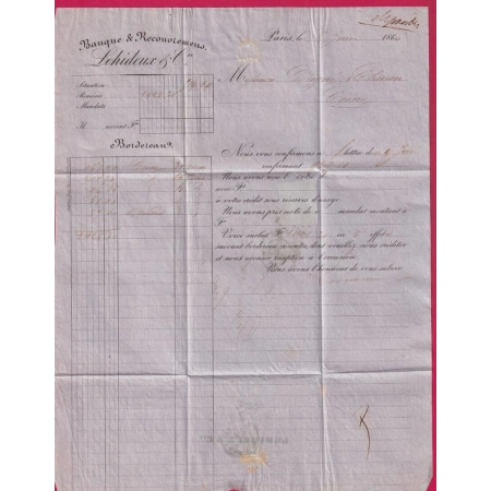N°16 PARIS BUREAU B LOSANGE ROMAIN B POUR COSNE NIEVRE LETTRE COVER
