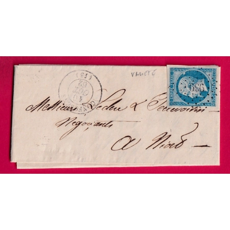 N°14 VARIETE TACHE DERRIERE LA TETE PC CONFOLENS CHARENTE POUR NIORT DEUX SEVRES LETTRE COVER