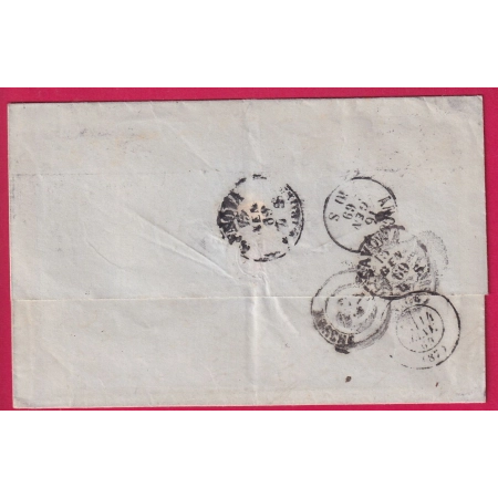 N°29 PAIRE GC 1707 GRASSE ALPES MARITIMES CAD TYPE 16 POUR JESI ITALIE ITALIA LETTRE