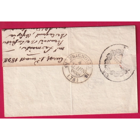 CAD TYPE 11 CUERS VAR 1838 LE MAIRE POUR BRIGNOLES LETTRE COVER