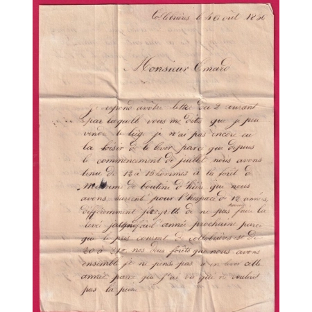 CURSIVE 78 PIGNANS VAR CAD TYPE 11 LE LUC TAXE LOCALE 1 BOITE RURALE C COLLOBRIERES 1836 T11 LE LUC AU DOS LETTRE COVER
