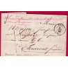 RARE PRECURSEUR LEVEE EXCEPTIONNELLE PARIS 1843 TAXE 7 MODIFIEE 11 POUR CLERMONT FERRAND PUY DE DOME LETTRE COVER