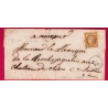 N°1 BISTRE BRUN PC 510 BRESSUIRE DEUX SEVRES POUR CHATEAU DE CLISSON LETTRE COVER