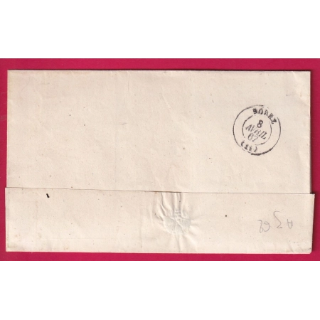 N°22 GC 2596 NAJAC AVEYRON APRES LE DEPART SPECIAL 2596 DE NAJAC POUR RODEZ INDICE 19 LETTRE COVER