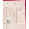 N°22 GC 2596 NAJAC AVEYRON APRES LE DEPART SPECIAL 2596 DE NAJAC POUR RODEZ INDICE 19 LETTRE COVER