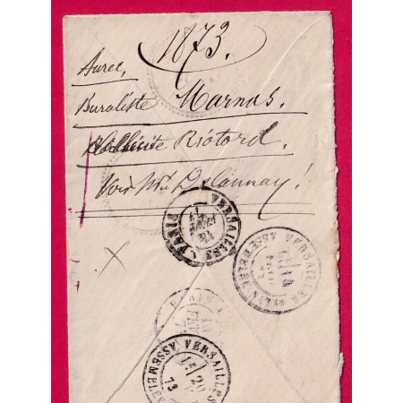 N°60 GC 234 AUREC SUR LOIRE CAD TYPE 24 HAUTE LOIRE INDICE 14 POUR VERSAILLES ASSEMBLEE NATIONALE REEXP DUNIERES LETTRE