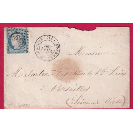 N°60 GC 3592 ST FEREOL D'AUROURE HAUTE LOIRE INDICE 14 POUR VERSAILLES ASSEMBLEE NATIONALE LETTRE COVER