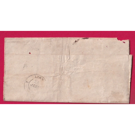 TAXE N°4 LITHO PREOBLITERE LYON RHONE POUR LYON RARE LETTRE COVER