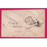 GRIFFE INCONNU A L'APPEL A ROUEN SEINE INFERIEURE DEPART GORRON MAYENNE N°75 1879 LETTRE COVER