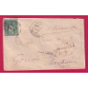 GRIFFE INCONNU A L'APPEL A ROUEN SEINE INFERIEURE DEPART GORRON MAYENNE N°75 1879 LETTRE COVER