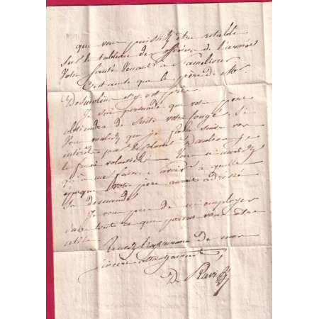DEBOURSE DEB 64 NAVARREINX BASSES PYRENEES 1819 INDICE 22 DEPART 44 CAHORS LOT LETTRE COVER
