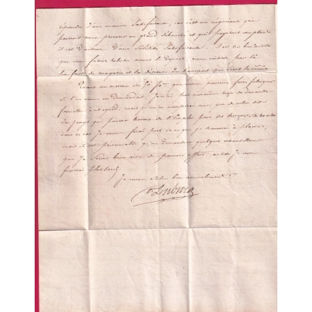 CURSIVE 45 LAVARDAC LOT ET GARONNE TYPE 12 NERAC DECIME RURALE DE PONT DE BORDES POUR NOGARO GERS 1834 LETTRE COVER