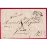CURSIVE 78 ST LAURENT VAR CAB TYPE 12 ANTIBES TEXTE CROS DE CAGNES POUR GRASSE ALPES MARITIMES 1841 LETTRE COVER