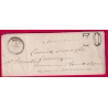CAD TYPE 22 GONTAUD LOT ET GARONNE TEXTE TAMPON 30 POUR HAUTEVIGNES MARMANDE 1867 LETTRE COVER