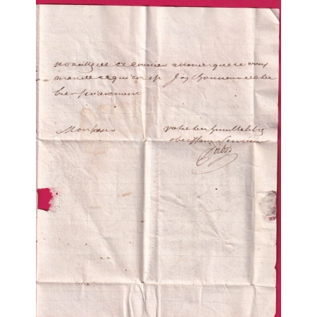 MARQUE PAU LENAIN N°3 INDICE 14 1757 BASSES PYRENEES POUR MONT DE MARSAN LANDES LETTRE COVER
