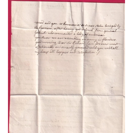 MARQUE ARMEE DU HAUT RHIN 1762 TEXTE ESCHWEGE ALLEMAGNE POUR LE CROISIC LOIRE INFERIEURE LETTRE COVER