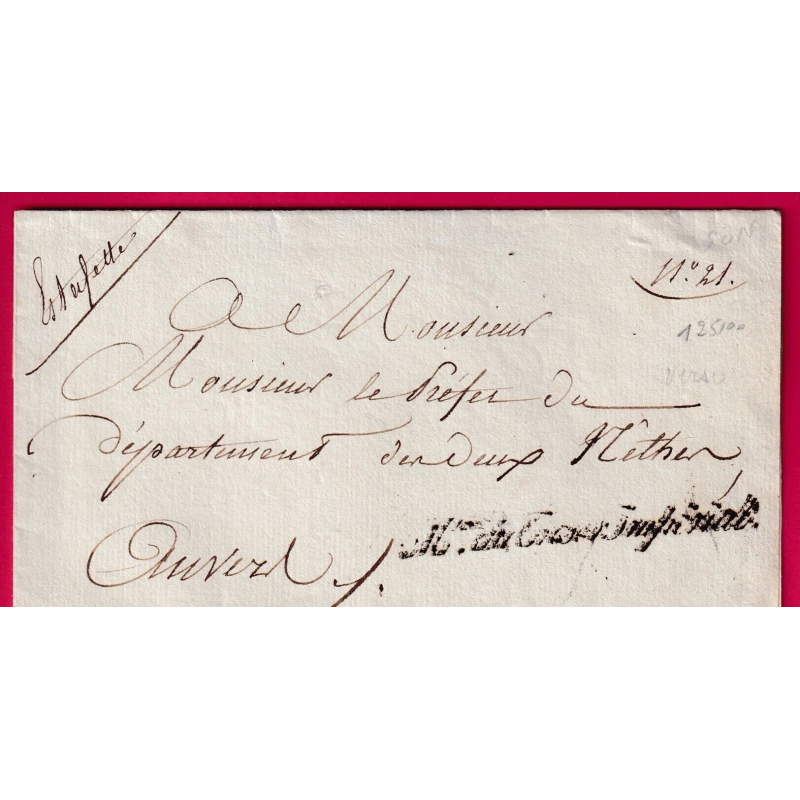 FRANCHISE MINISTERE DU TRESOR IMPERIAL POUR ANVERS BELGIQUE LETTRE COVER