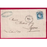 N°60 CONVOYEUR STATION ST AMBROIX GARD POUR LYON LETTRE COVER