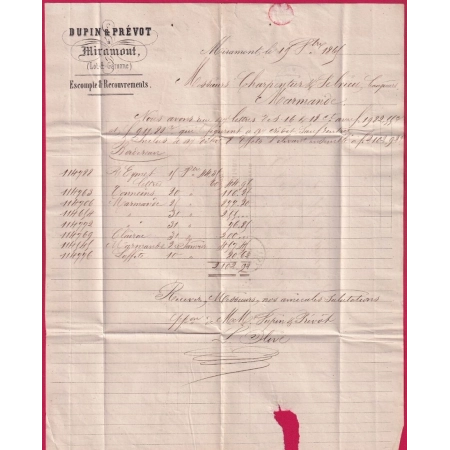 N°23 GC 2365 MIRAMONT LOT ET GARONNE POUR MARMANDE LETTRE COVER