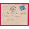 N°60 GC EN BLEU 3650 ST GILLES DU GARD CAD BLEU TYPE 16 POUR AUXERRE YONNE LETTRE COVER