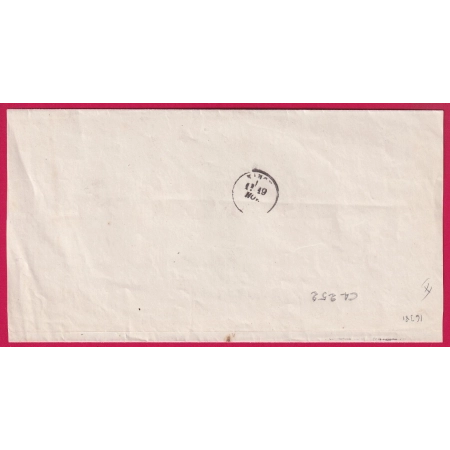 N°53 59 GC 519 BOLOGNE SUR MARNE HAUTE MARNE POUR NANCY MEURTHE 1872 LETTRE COVER