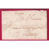MARQUE MANUSCRIT MILITAIRE TROUPES DE BESANCON DOUBS 1727 POUR JUSSEY HAUTE SAONE LETTRE COVER