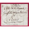 MARQUE P64P BAYONNE BASSES PYRENEES + PP BONNET PHRYGHIENS 1794 POUR PARIS LETTRE COVER