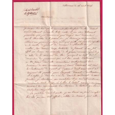 MARQUE P45P VILLENEUVE SUR LOT 1826 POUR PARIS INDICE 11 LETTRE COVER