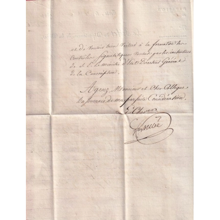 MARQUE CONQUIS 109 IVREE ITALIE ITALIA 1809 FRANCHISE CONSCRIPTION PREFET DE LA DOIRE AVIGNON PRE ST DIDIER AOSTE AOSTA