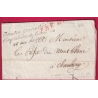 FRANCHISE DIRECTION GAL COMPTABILITE COMMUNES ET HOSPICES 1813 POUR CHAMBERY SAVOIE DPT DU MONT BLANC LETTRE COVER