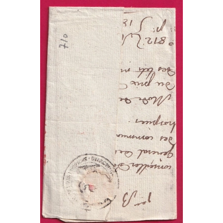 FRANCHISE DIRECTION GAL COMPTABILITE COMMUNES ET HOSPICES 1813 POUR CHAMBERY SAVOIE DPT DU MONT BLANC LETTRE COVER