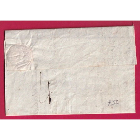 FRANCHISE CONSEILLER ETAT DROITS REUNIS PORT PAYE PARIS 1806 POUR ORLEANS LOIRET LETTRE COVER