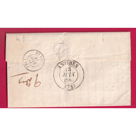 CAD TYPE 13 VENCE VAR PP ROUGE TEXTE MAIRIE DE VENCE POUR GRASSE ALPES MARITIMES LETTRE COVER