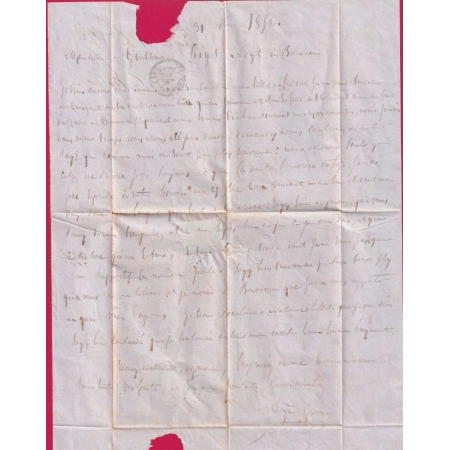 N°4 PC 1672 LAUZUN LOT ET GARONNE POUR BORDEAUX LETTRE COVER