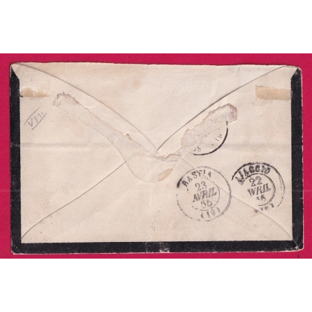 N°22 GC 4361 ZICAVO CORSE CAD TYPE 22 POUR BASTIA INDICE 17 BOITE RURALE D LETTRE COVER