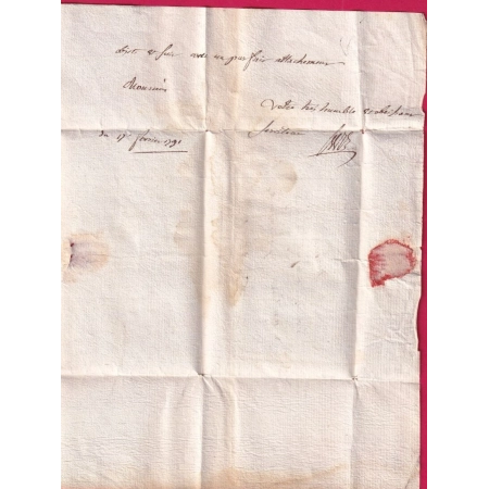 MARQUE BELLEY AIN LENAIN N°3 1791 INDICE 10 POUR NANTUA LETTRE COVER