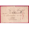 RARE UTILISATION DE LA MARQUE P  DE PARIS DANS PARIS INTRA MUROS 1826 TAXE 15 MANUSCRIT LETTRE COVER