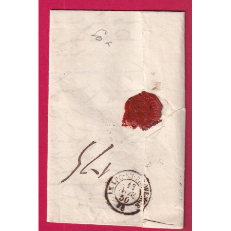 CURSIVE 78 BESSE SUR ISOLE VAR 1850 T15 BRIGNOLES POUR GONFARON INDICE 15 LETTRE COVER