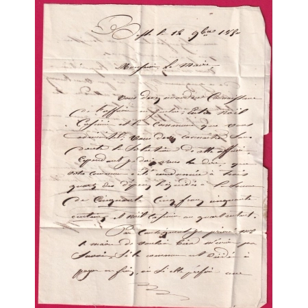 CURSIVE 78 BESSE SUR ISOLE VAR 1850 T15 BRIGNOLES POUR GONFARON INDICE 15 LETTRE COVER