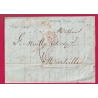 CAD OUTREMER TOULON EN ROUGE VAR TEXTE DE TUNIS TUNISIE 1852 POUR MARSEILLE LETTRE COVER