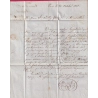 CAD OUTREMER TOULON EN ROUGE VAR TEXTE DE TUNIS TUNISIE 1852 POUR MARSEILLE LETTRE COVER