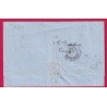 N°14 X2 PC 1730 LIMOGES HAUTE VIENNE APRES LE DEPART 22 + 23 JUIL 1859 POUR AURILLAC LETTRE COVER