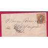 N°28 GC 2488 PARIS MONTMARTRE RECETTES REUNIES POUR PARIS 1869 LETTRE COVER