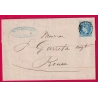 N°29 CAD GARE DE NIMES TYPE 15 POUR ROUEN SEINE INFERIEURE LETTRE COVER
