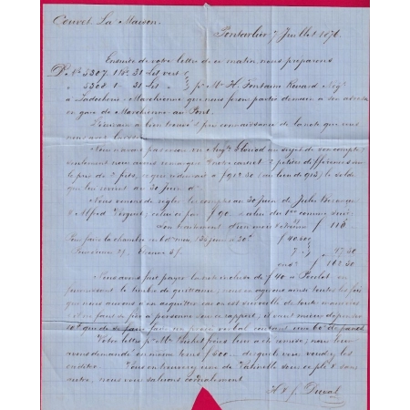 N°54 PAIRE CAD TYPE 16 PONTARLIER DOUBS TARIF FRONTALIER POUR COUVET SUISSE LETTRE COVER