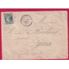 N°37 GC 3203 ROQUESTERON ALPES MARITIMES CAD TYPE 24 POUR GRASSE INDICE 19 LETTRE COVER