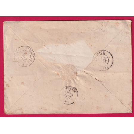 N°37 GC 3203 ROQUESTERON ALPES MARITIMES CAD TYPE 24 POUR GRASSE INDICE 19 LETTRE COVER