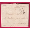MARQUE THIONVILLE MOSELLE 1774 LENAIN N°3 POUR MIRANDE LOT ET GARONNE TAXE 18 INDICE 15 LETTRE COVER