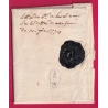 MARQUE THIONVILLE MOSELLE 1774 LENAIN N°3 POUR MIRANDE LOT ET GARONNE TAXE 18 INDICE 15 LETTRE COVER